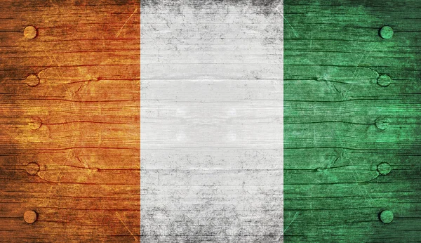 The National Flag of the cote d'ivoire — Stock Photo, Image