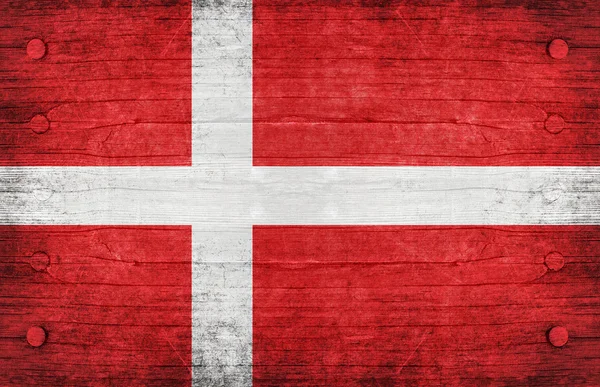 The National Flag of the Denmark — Stock Photo, Image