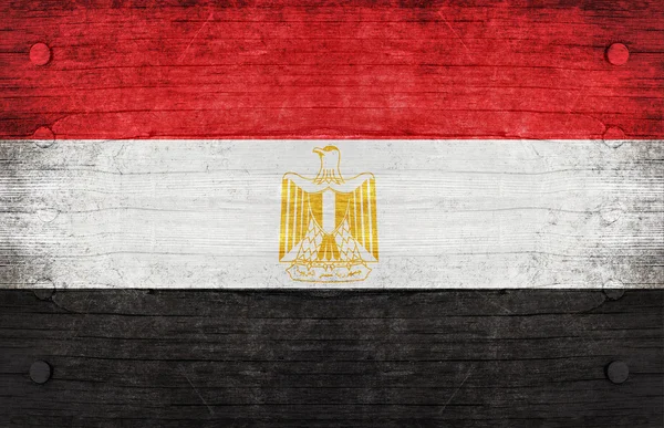 Die Nationalflagge Ägyptens — Stockfoto