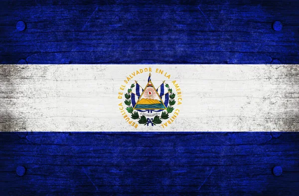 El salvador bayrağı — Stok fotoğraf