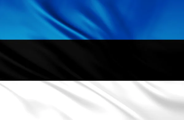 La bandiera nazionale dell'Estonia — Foto Stock