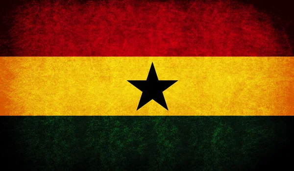 The National Flag of the Ghana — Stock Photo, Image