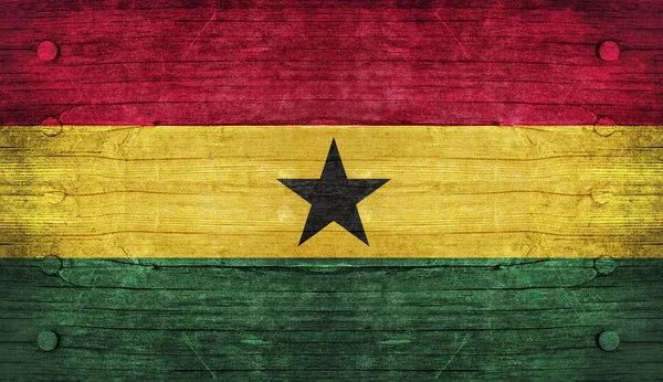 The National Flag of the Ghana — Stock Photo, Image