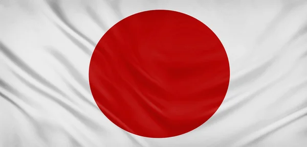 Japanse vlag — Stockfoto