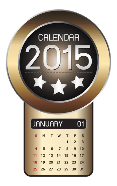 Kalendarz roku 2015 włókna tło — Wektor stockowy