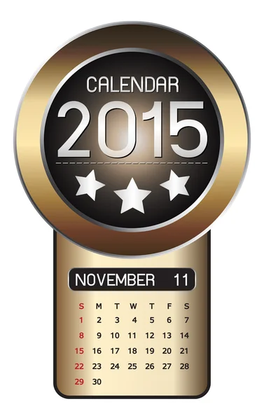 カレンダー 2015年繊維背景 — ストックベクタ