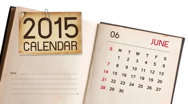 Kalendarz 2015 — Zdjęcie stockowe
