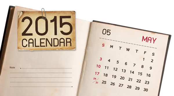 Calendario 2015 —  Fotos de Stock