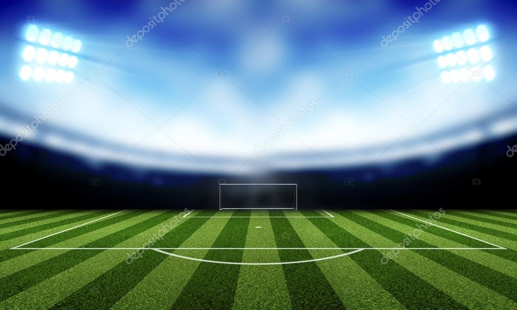 Stadium Lights At Night And Soccer Background Stock Photo C Sazori 57878329