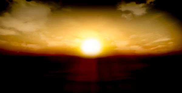 Belo pôr do sol imagens naturais — Fotografia de Stock