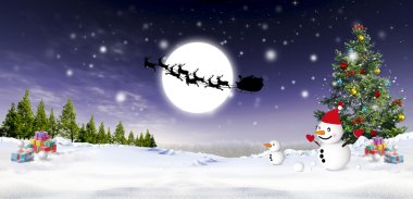 Noel Festivali illüstrasyon görüntü
