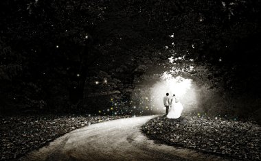 Doğa ile düğün güzel arka plan