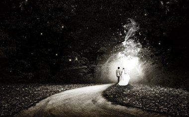 Doğa ile düğün güzel arka plan