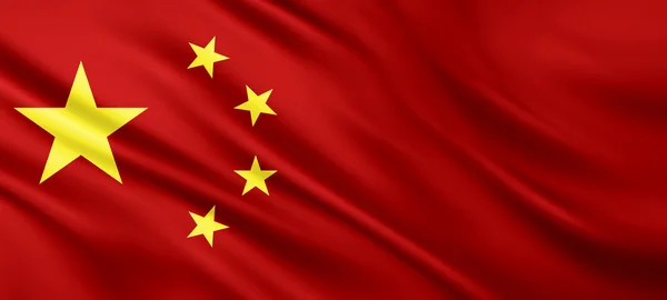 China-Flagge — Stockfoto