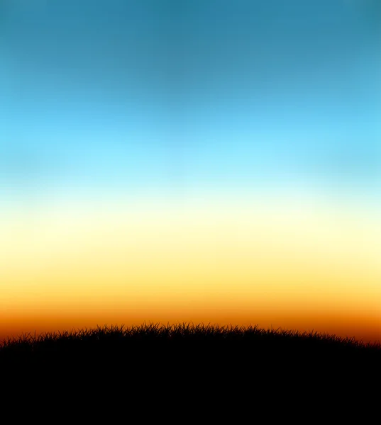 Západ slunce s barevných přechodů — Stock fotografie