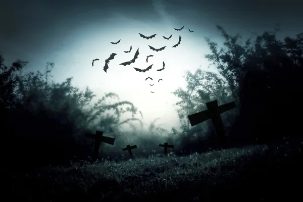 Cemetery night — Stock Photo, Image