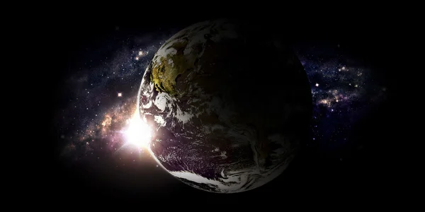 Planeet en galaxy — Stockfoto