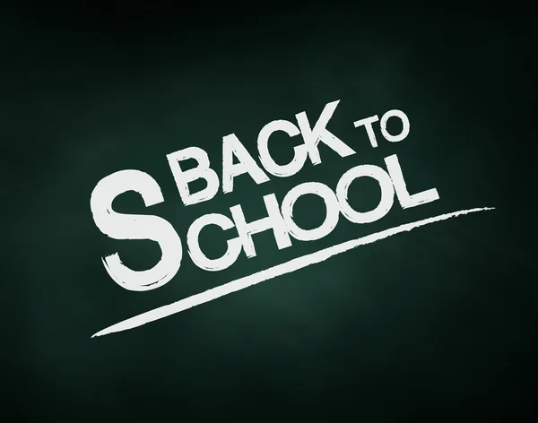 Back to school with Writing on a chalkboard — Stock Photo, Image