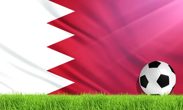 De nationale vlag van Bahrein — Stockfoto