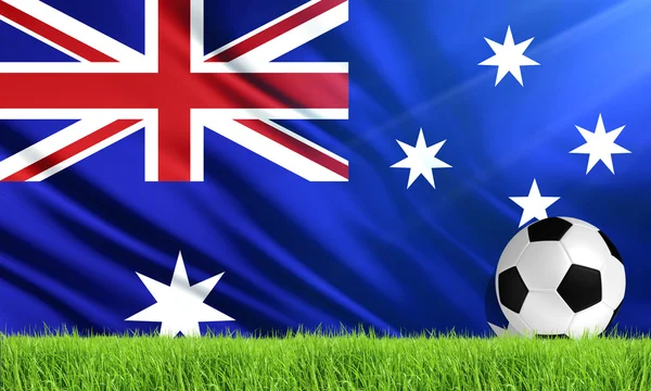 Государственный флаг Австралии — стоковое фото
