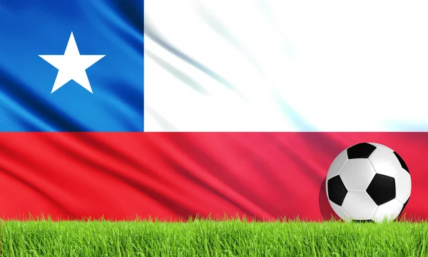 Bandeira nacional de Chile — Fotografia de Stock