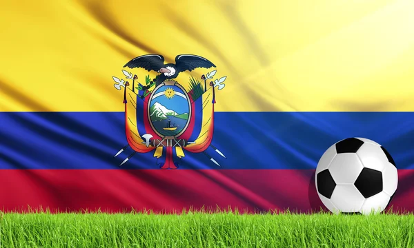 Le drapeau national de l'Équateur — Photo