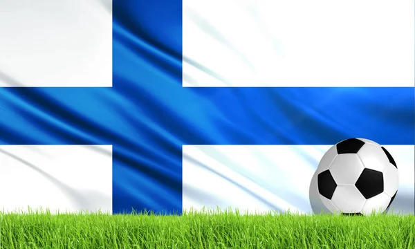 The National Flag of Finland — Stock Photo, Image