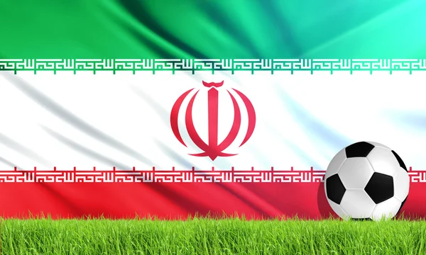 Die iranische Nationalflagge — Stockfoto