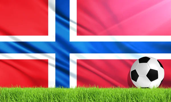 La bandera nacional de Noruega —  Fotos de Stock