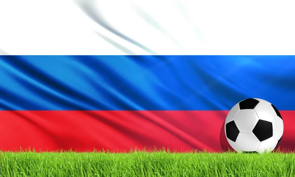 Die russische Nationalflagge — Stockfoto