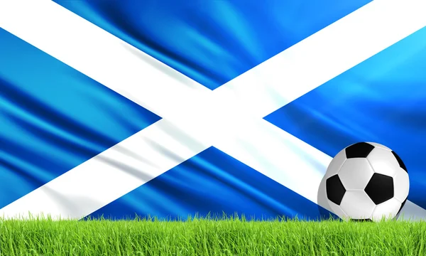 The National Flag of Scotland — Stock Photo, Image