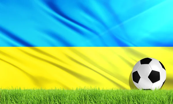 The National Flag of Ukraine — Stock Photo, Image