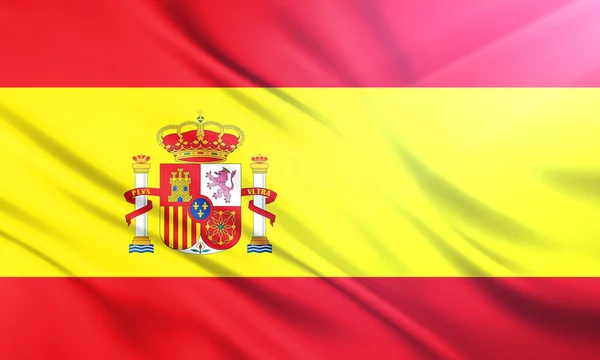 Die Nationalflagge Spaniens — Stockfoto