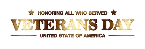 Logo veterans day of usa — Stock Photo, Image