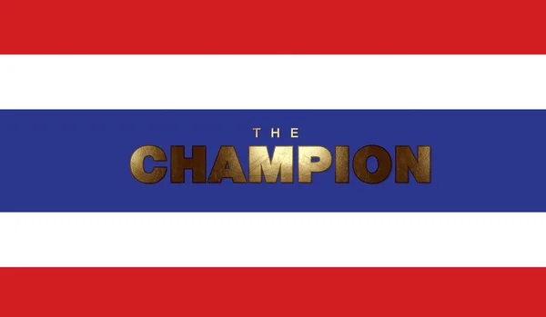 De kampioen van thailand voetbal — Stockfoto