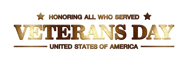 Logo veterans day — Stock Photo, Image