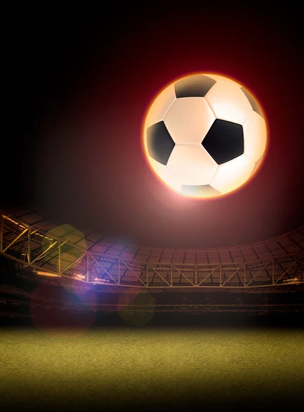 サッカーとサッカーのイラスト背景 — ストック写真