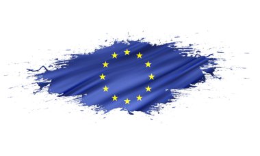 Splashes with Flag abstract background