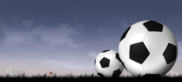 足球和橄榄球运动背景 — 图库照片