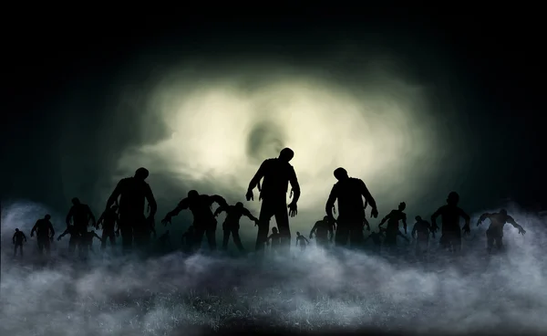 Zombi dünya illüstrasyon