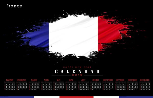 Frankreich Kalender 2016 — Stockfoto