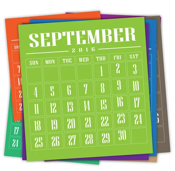 Calendar 2016 — Stock Photo, Image