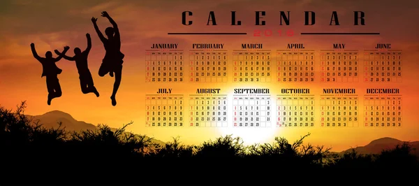 Calendário 2016 — Fotografia de Stock
