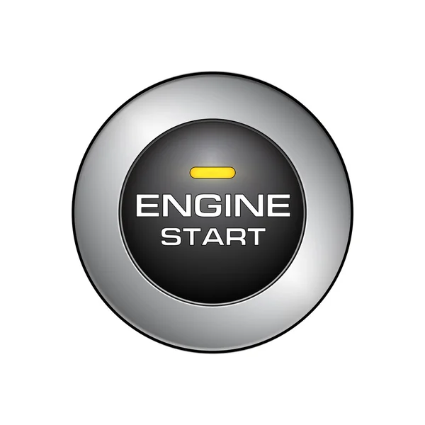 Engine start button close-up image — Stock Photo, Image