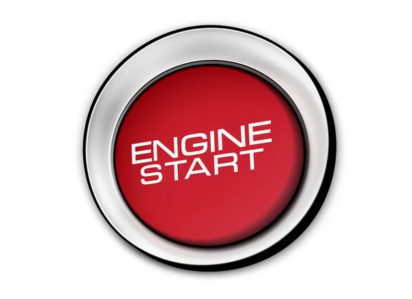 Engine start button close-up image — Stock Photo, Image