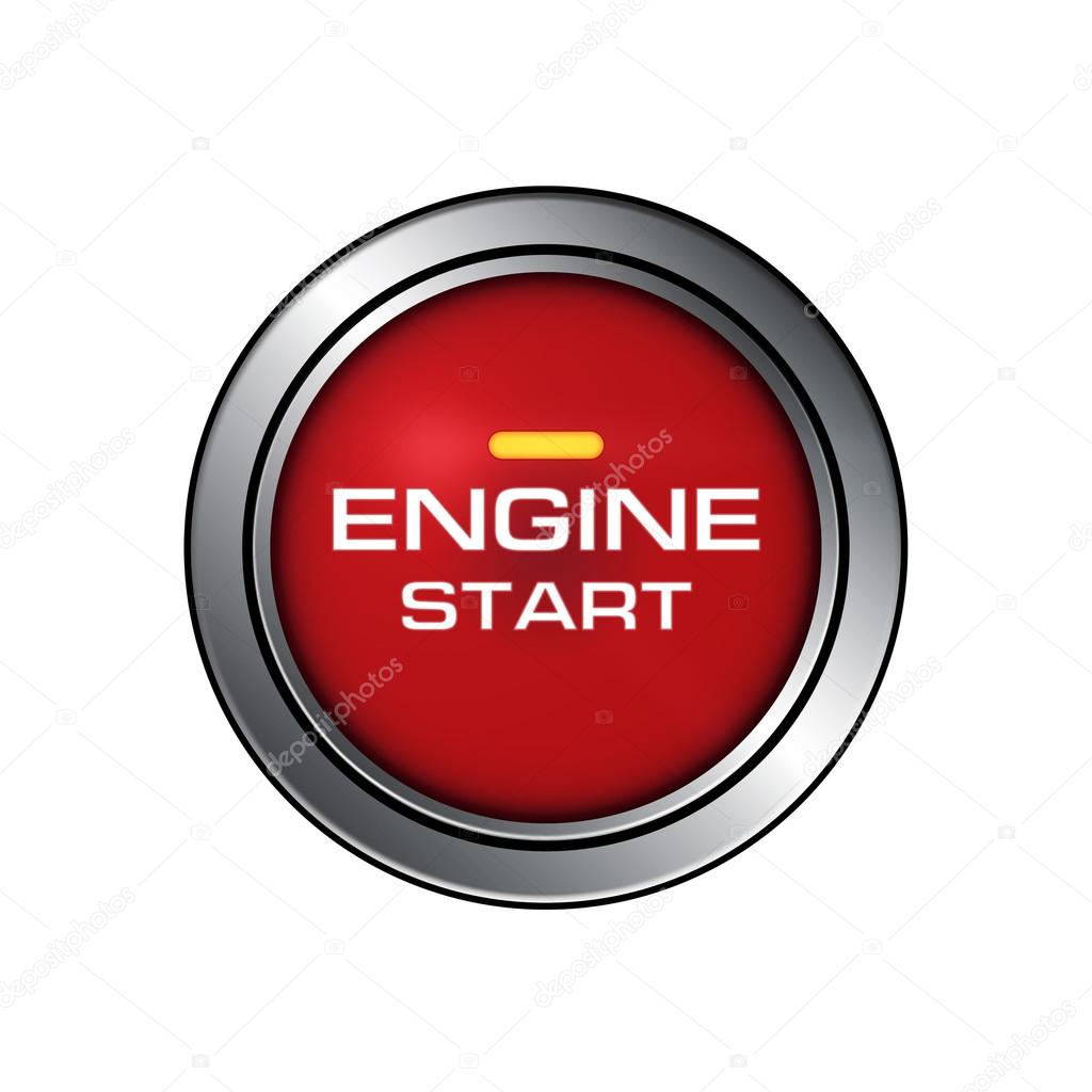 Start engine button Royalty Free Vector Image - VectorStock
