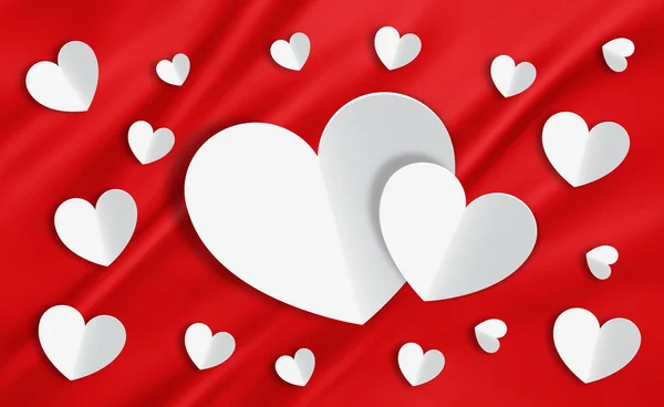 Happy Valentine Day, red background — Stock Photo, Image