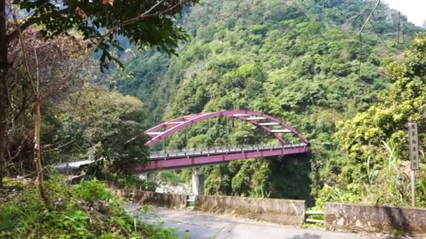 Muku Mugi River Valley National park of Taiwan localiza cerca de Taroko Gorge, Hualien — Vídeos de Stock