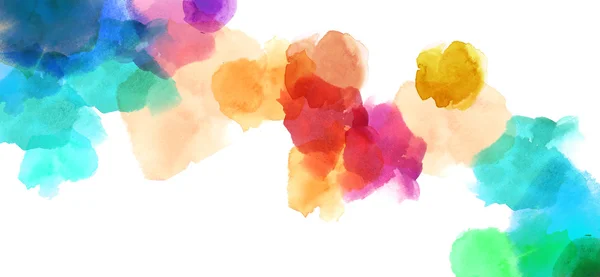 Colorful spotty watercolour illustration painting background — Stock Photo, Image