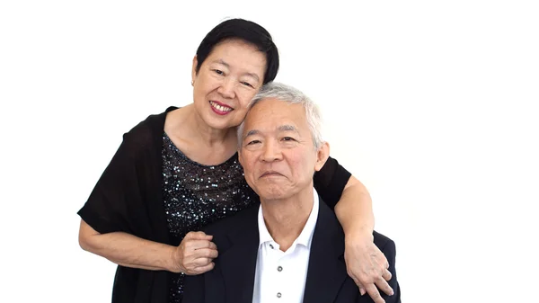Азиатский старший партнер в формальной одежде. Семейный бизнес — стоковое фото
